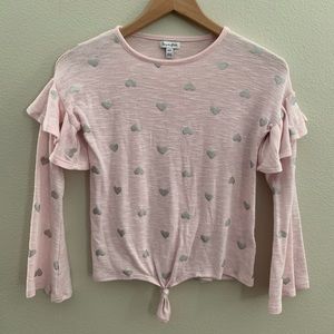 Love, Fire Lightweight Sweater, Pink/Silver, M